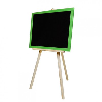 Детский двусторонний мольберт для рисования на треноге 60х40 см зеленый M326040 фото 1