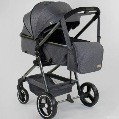 Универсальная детская коляска - трансформер с сумкой 2 в 1 JOY Naomi серая 96471 фото 1