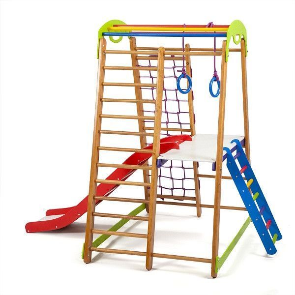 Домашний спортивный уголок для детей Кроха 2 Plus 2 SportBaby (7 элементов) фото 3