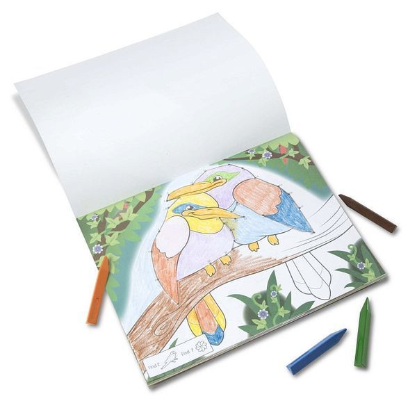 Розмальовка із завданнями "Дикі тварини" Melissa & Doug 40 сторінок 35х28 см MD19104 фото 5