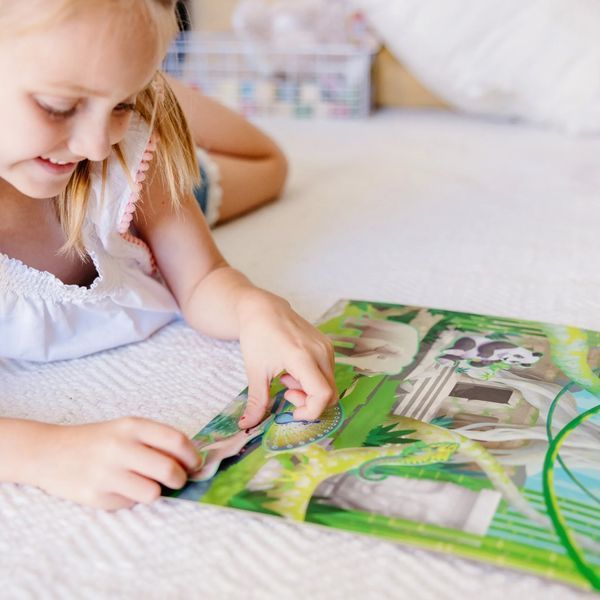 Многоразовые наклейки со сценами Melissa & Doug &laquo;Джунгли и саванна&raquo; 5 сцен и 175 наклеек MD30502 фото 6
