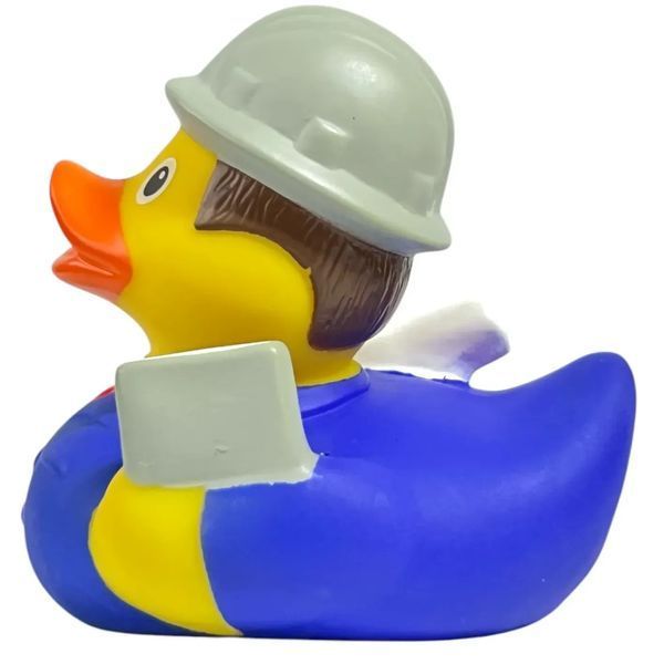 Стильна тематична гумова качечка FunnyDucks "Інженер" L1340 фото 5