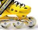 Детские раздвижные ролики 29-33 Scale Sports Yellow с подсветкой переднего колеса фото 3