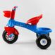 Дитячий триколісний велосипед Pilsan Daisy Bike пластикові колеса синій з червоним 07-140 фото 4