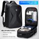 Багатофункціональний міський рюкзак з відділенням для ноутбука 17 "Fenruien Shell XL Dark Carbon 7869 фото 2