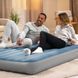 Велюровий надувний матрац для відпочинку та сну Intex двомісний з акумуляторним насосом 152х203х25см 64189 фото 2