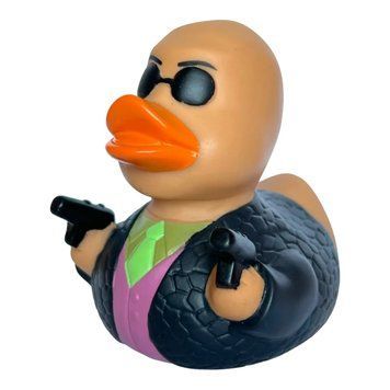 Стильна тематична гумова качечка FunnyDucks "Матриця Морфеус" L1326 фото 1