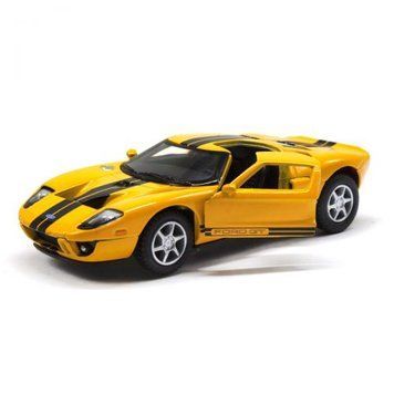 Колекційна машинка Kinsmart Ford GT 2006, металева, жовта KT5092W фото 1