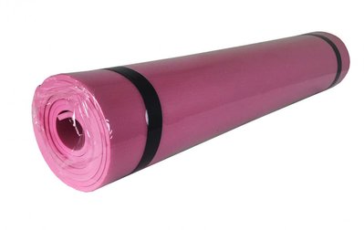 Каремат для йоги фітнесу туризму Profi 173х61см 6мм M 0380-3 матеріал EVA Рожевий фото 1
