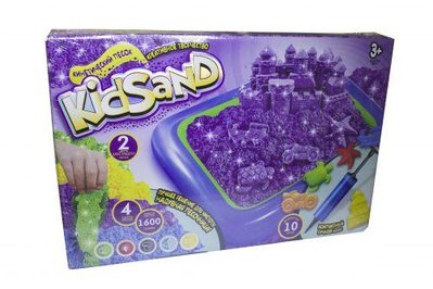 Кинетический песок Danko Toys KidSand с надувной песочницей 1600 г (рус) KS-02-01 фото 1