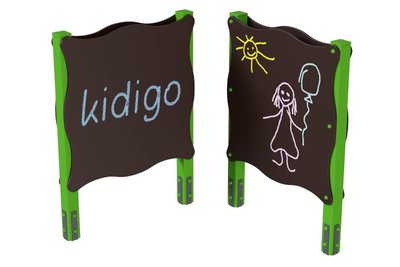 Дошка для малювання двостороння для дитячого ігрового майданчика KDG (126083) фото 1