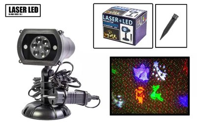 Новорічний вуличний лазерний проектор 4 кольори X-Laser XX-MIX-1005 RGB с ДУ фото 1
