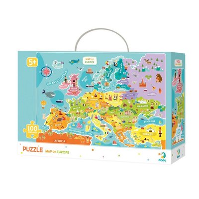 Дитячий пазл DoDo "Карта Європи" 100 елементів 46 х 64 см 300124 фото 1