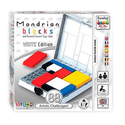 Головоломка Блоки Мондриана Eureka Ah!Ha Games белый Mondrian Blocks white 473556 RL-KBK фото 1