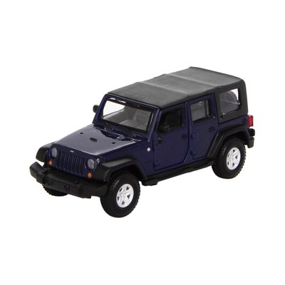 Металлическая модель авто Jeep Wrangler Unlimited Rubicon Ассорти зеленый металл, синий, 1:32 фото 1