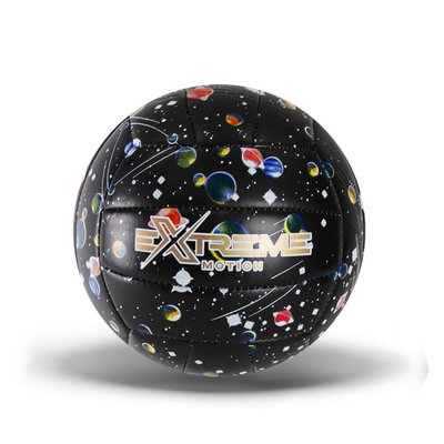 Волейбольний м'яч №5 Extreme Motion PVC діаметр 21 см чорний VB24184 фото 1