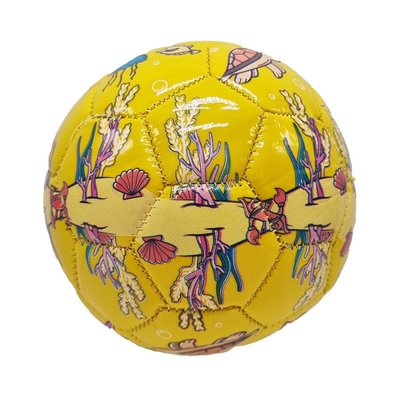 Футбольный мяч детский №2 Bambi PVC диаметр 15 см Желтый C 44735 фото 1