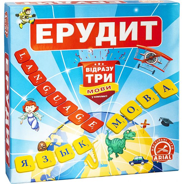 Настольная игра Arial "Эрудит. Три языка" 910091-3 фото 1