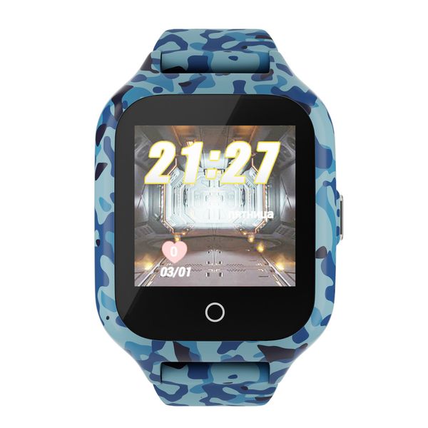 Дитячий водонепроникний GPS годинник MYOX MX-72BLW (4G) камуфляж з відеодзвінком фото 2
