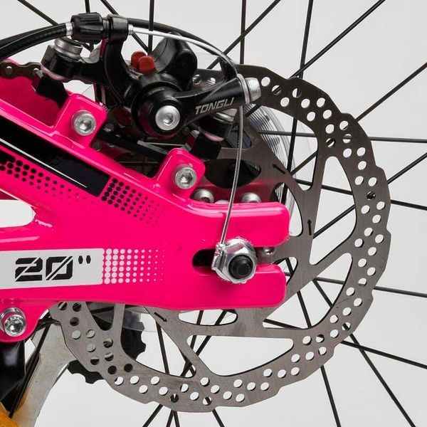 Велосипед підлітковий двоколісний 20" Corso Speedline рожевий MG-52782 фото 4