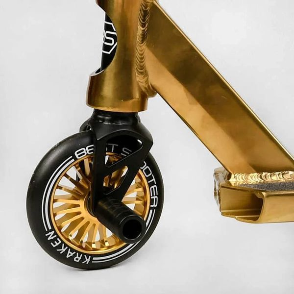 Трюковый самокат Best Scooter Kraken HIC-система, пеги, анод, колёса 110 мм золотой KR-93091 фото 7