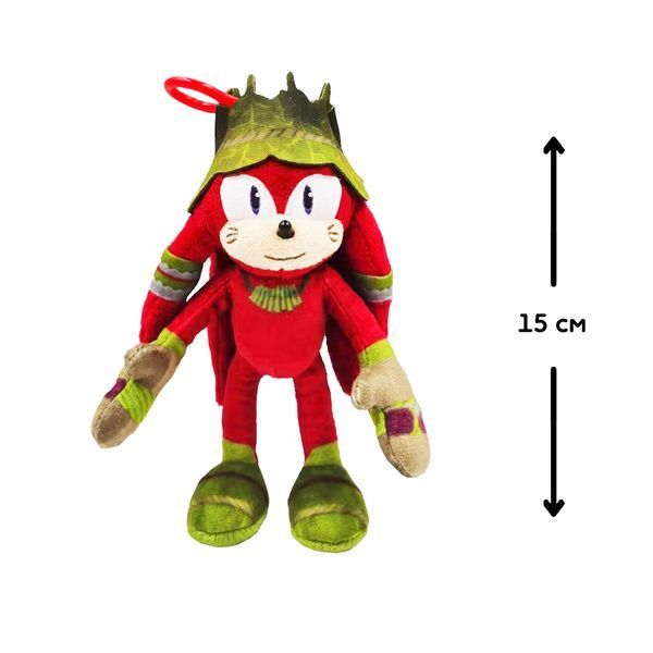 Мягкая игрушка на клипсе для рюкзака Sonic Prime Наклз 15 см фото 2