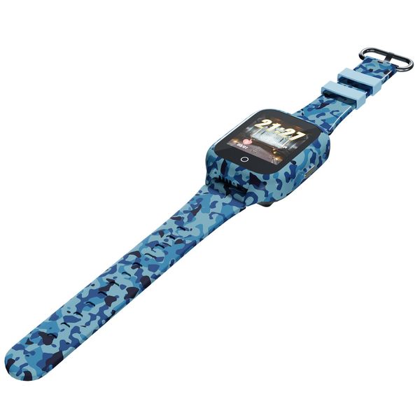 Детские водонепроницаемые GPS часы MYOX MX-72BLW (4G) камуфляж с видеозвонком фото 6