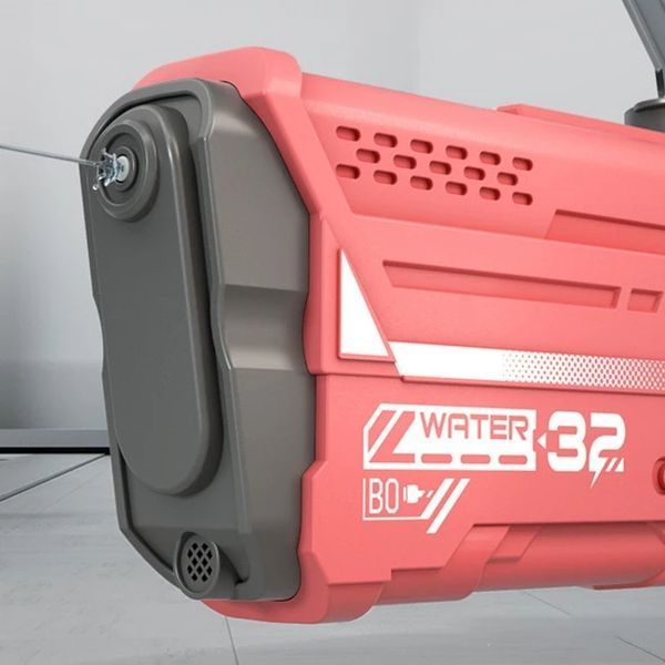 Потужний дитячий водяний бластер з акумулятором та ємним резервуаром Water Gun 9002A червоний фото 4