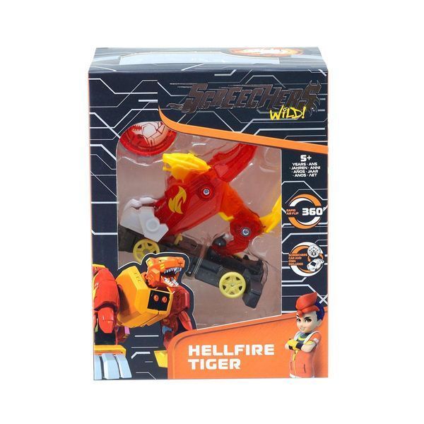 Дикий Скрічер Хелфайєр Тайгер (Screechers Wild Hellfire Tiger) Полум'яний тигр 4 сезон L1 фото 2