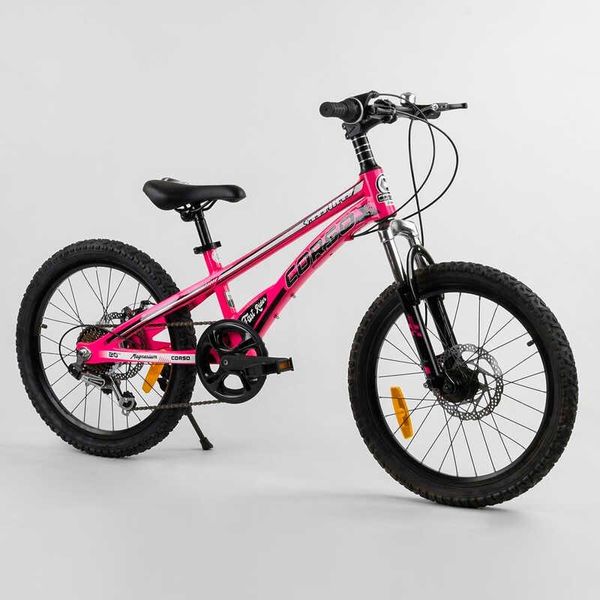 Велосипед підлітковий двоколісний 20" Corso Speedline рожевий MG-52782 фото 2