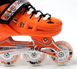 Детские раздвижные ролики 29-33 Scale Sports Orange с подсветкой переднего колеса фото 3
