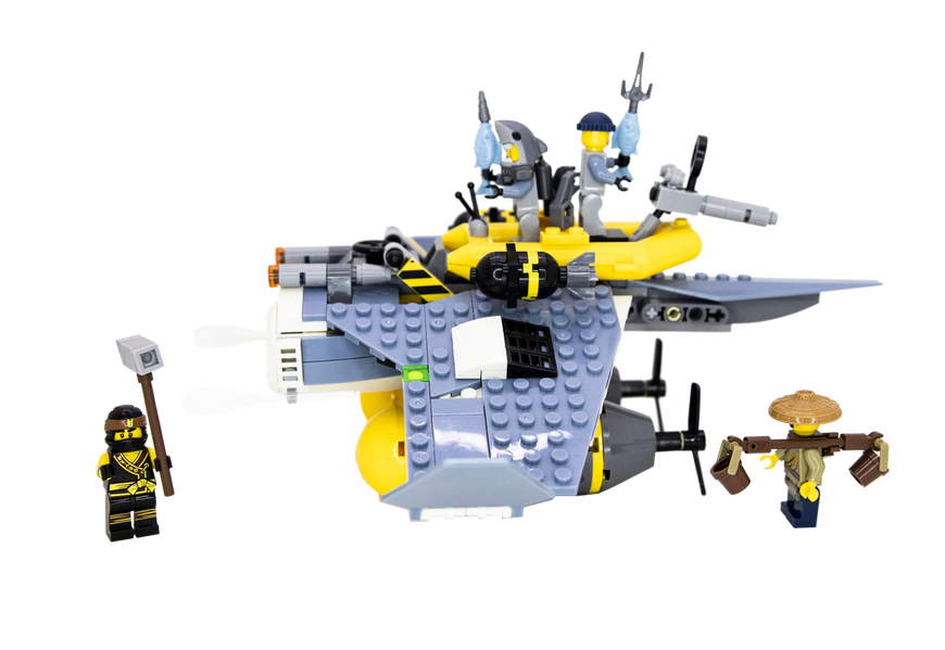 Дитячий конструктор UAToy "Бій з бомбардувальником Мантою" серія Відважні ніндзя 392 деталей 28028 фото 1
