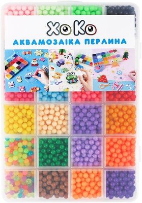 Розвиваюча мозаїка "Аквамозаіка XOKO Перлина" 3200 кульок 26 аксессуарів фото 1