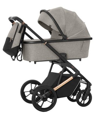 Универсальная детская коляска 3 в 1 с автокреслом и рюкзаком Carrello Sigma CRL-6510 Sable Grey фото 1