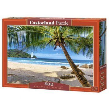 Пазлы Castorland "Отдых на Сейшелах" 500 элементов 47 х 33 см В-53827 фото 1
