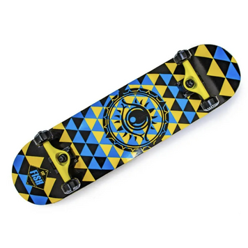 Скейтборд для підлітків Fish Skateboard Eye DMF для перших трюків 79&times;20 см канадський клен ABEC-9 до 90 кг фото 1