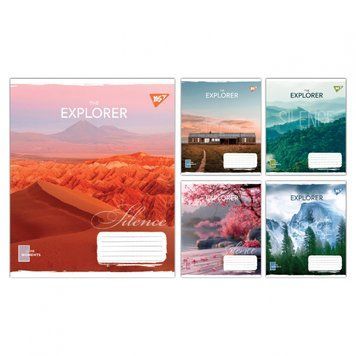 Набір учнівських зошитів Yes The Explorer формат А5, 48 арк. в лінійку 10 шт. 767856 фото 1