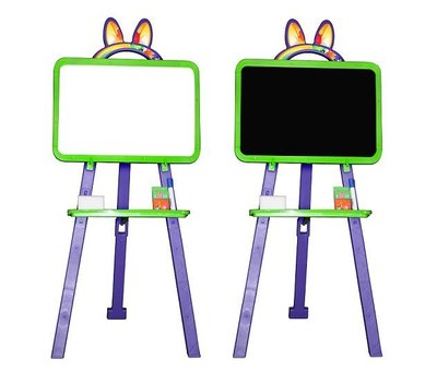 Детский мольберт для рисования Doloni 110-130 с аксессуарами зелено-фиолетовый 013777/6 фото 1