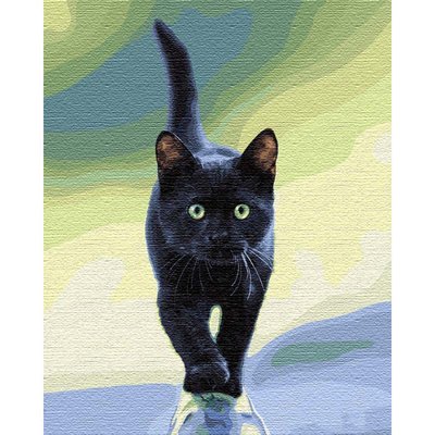 Картина за номерами Ідейка "Котяча грація" 40х50 см KHO4206 фото 1