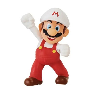 Ігрова фігурка з артикуляцією Super Mario Вогняний Маріо 6 см фото 1