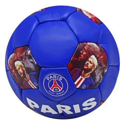 Футбольный мяч №5 Meik Paris PU диаметр 21 см синий FB24509 фото 1