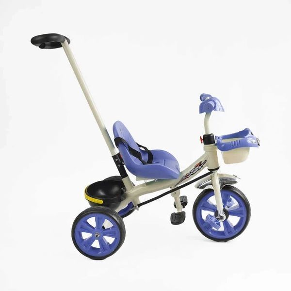 Дитячий триколісний велосипед 10" Best Trike колеса EVA сталева рама світлові та звукові ефекти бузковий укр BS-70362 фото 2