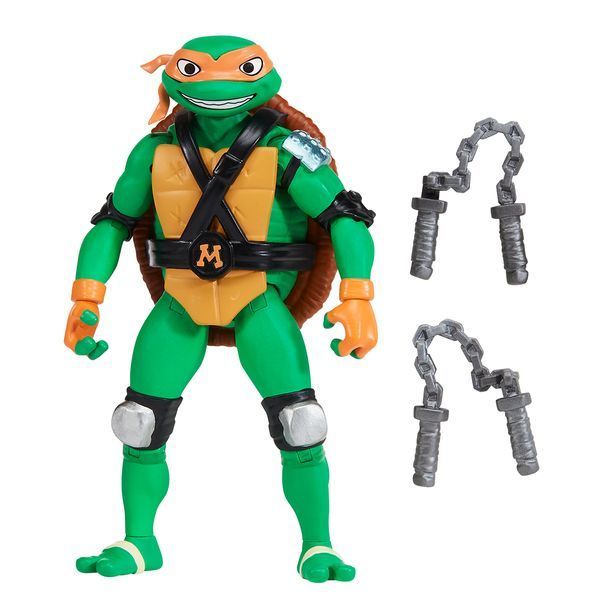 Ігрова фігурка Черепашки-ніндзя TMNT Панцирний вихор Майкі 11,5 см з нунчаками 83831 фото 2