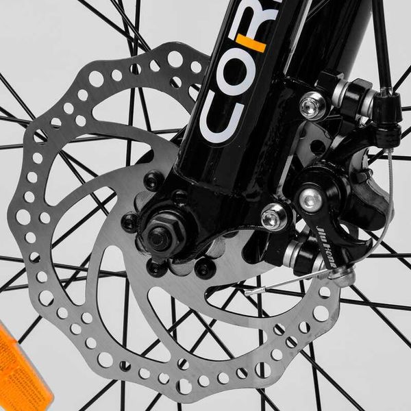 Велосипед підлітковий двоколісний 20" CORSO RTX чорно-оранжевий 98627 фото 4