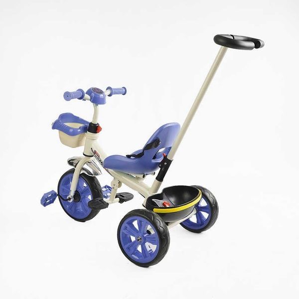 Дитячий триколісний велосипед 10" Best Trike колеса EVA сталева рама світлові та звукові ефекти бузковий укр BS-70362 фото 3