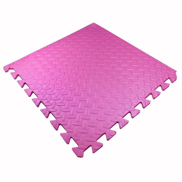 Мягкие игровое покрытие для пола EVA 51х51х1см Малыш Тia-sport розовый фото 5