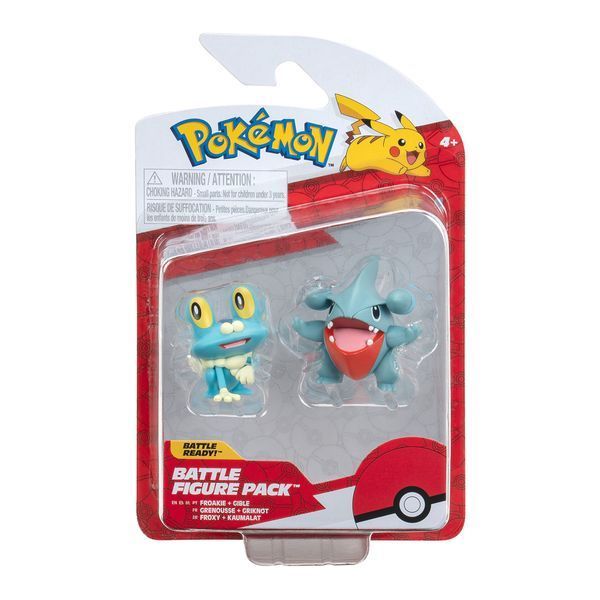 Набір ігрових фігурок Pokemon W16 Гібл і Фрокі 5 см фото 2