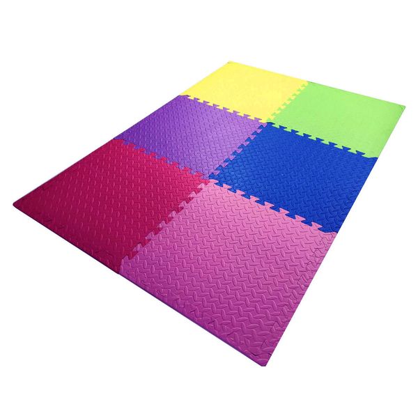 М'яке ігрове покриття для підлоги EVA 51х51х1см Малюк Тia-sport рожевий фото 4