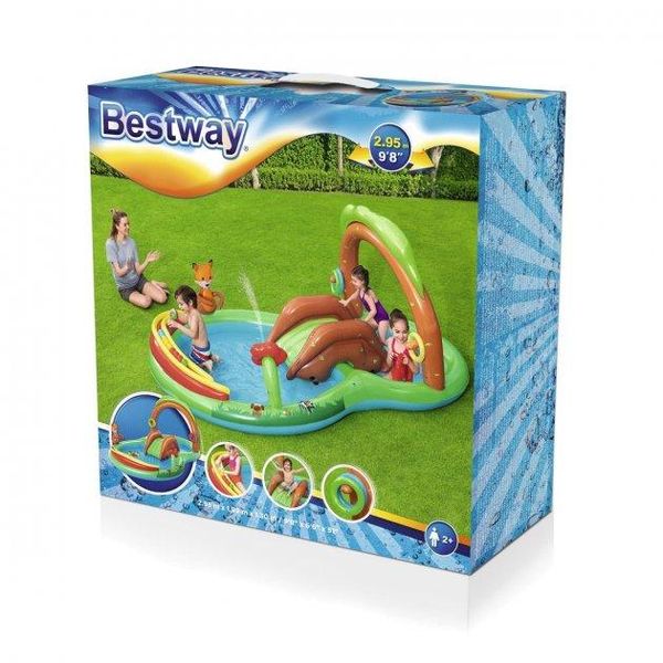 Дитячий надувний ігровий центр Bestway Ліс з кульками та гіркою 295х199х15 см об'єм 214 л BW 53093 фото 8