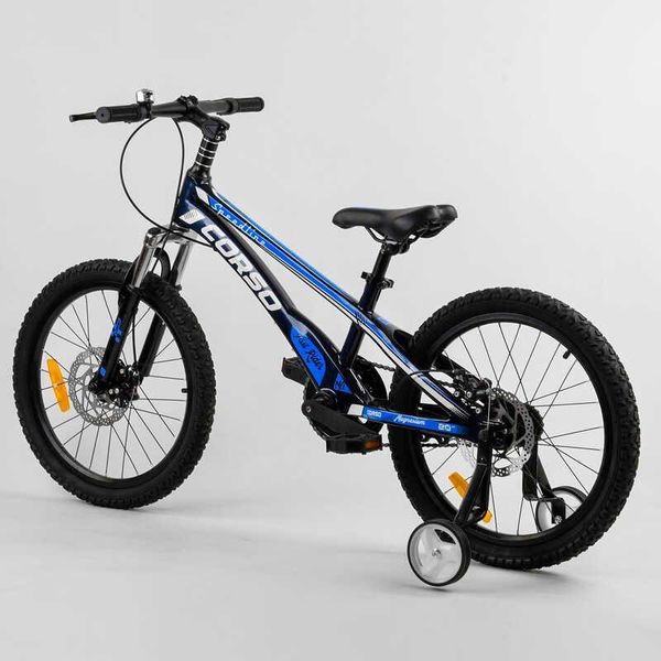 Велосипед підлітковий двоколісний 20" Corso Speedline чорно-синій MG-64713 фото 3